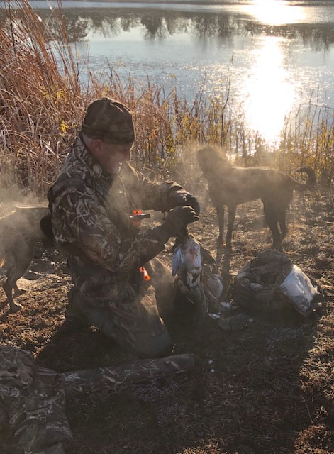 Hardest working duck guide in DFW Four Curl Nation
